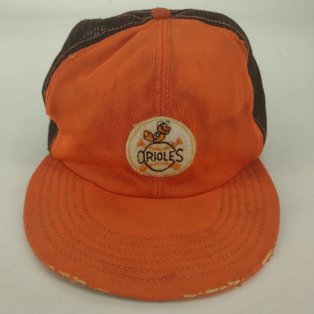 Vintage Baltimore Orioles Hartzell Bird Distressed Snapback Hat